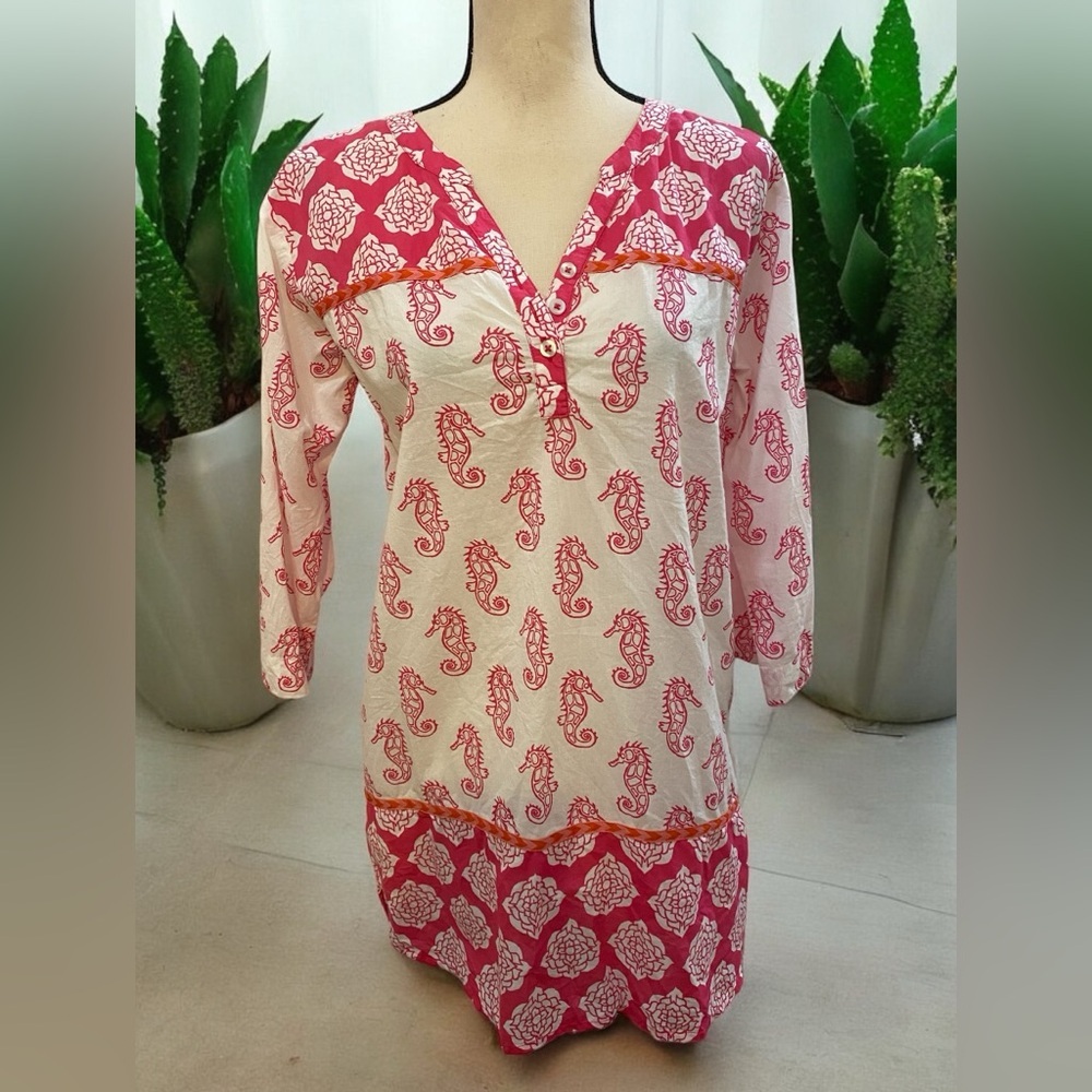 Hatley Shift Dress V-neck Sz SP